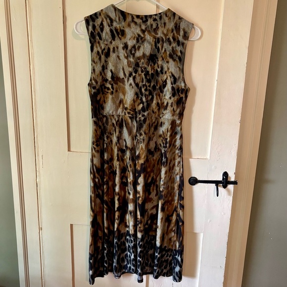 Emma & Michele Animal Print Midi Dress - Picture 2 of 5
